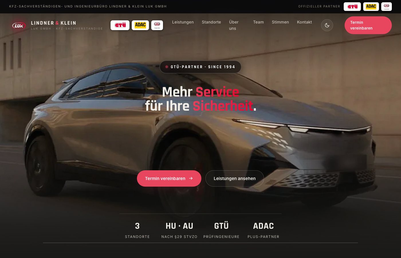 Website von Lindner und Klein